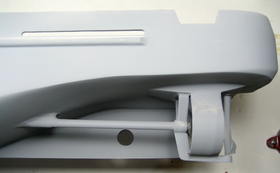 Completed hull modification - stern